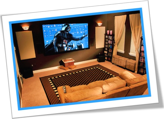 home theater, cinema em casa, movie theater, guerra nas estrelas