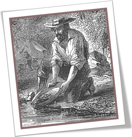 panning for gold on the mokelumne river