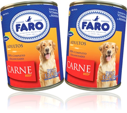 ração canina faro para cães adultos, alimento cachorro