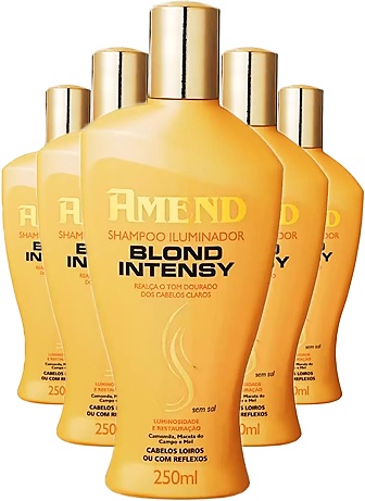 amend shampoo iluminador blond intensy para cabelos loiros