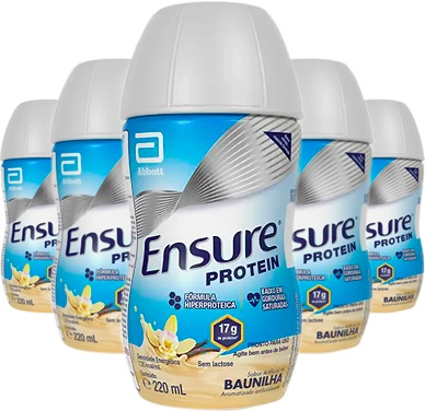 Ensure Protein, suplemento nutricional, pronto para beber, baunilha