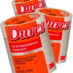 durex fita adesiva de empacotamento, 3m, transparente