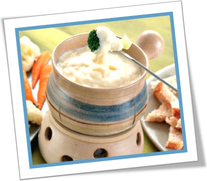 fondue de queijo, aparelho de fondue, jogo de fondue