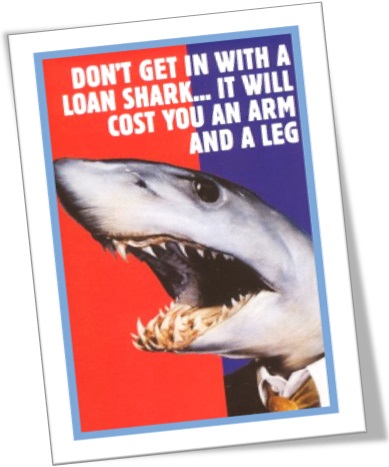 loan shark, agiota, agiotagem
