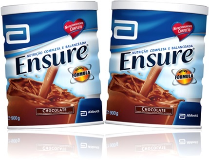 suplemento alimentar ensure sabor chocolate, nutrição balanceada