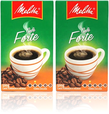 café torrado e moído melitta forte torra escura