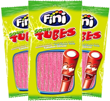 fini sour tubes tubinhos cítricos fini sour tubes tubinhos cítricos sabor frutas maracujá morango