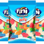 fini jelly balas bocas açucaradas de gelatina fini jelly balas bocas açucaradas de gelatina sabores morango laranja limão anis