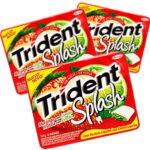 chiclete trident splash sem açúcar sabor morango com limão chiclete goma de mascar trident splash sabor morango com limão sem açúcar