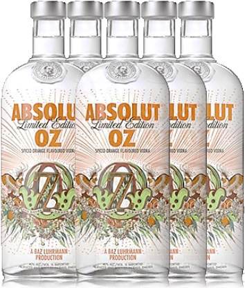 garrafas de vodka absolut oz, edição limitada, bebida alcoólica