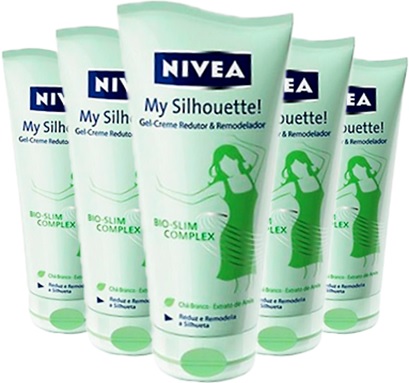 nivea my silhouette gel creme redutor e remodelador bio slim complex