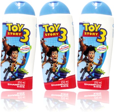 shampoo kids toy story 3, opus cosmeticos, shampoo infantil, criança