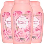 talco feminino perfumado memphis bouquet de orquídeas flores mulher