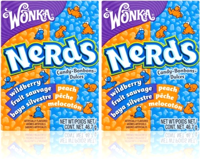 bombom, doces, balas wonka nerds sabor pêssego fruta