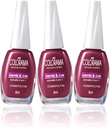 colorama esmalte de unhas verniz e cor cosmopolitan manicure