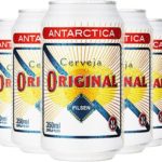 bebida alcóolica, cerveja antarctica, pilsen, original, latas