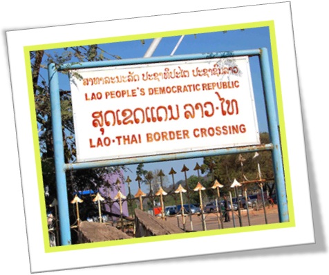 lao-thai border crossing, fronteira da tailândia com laos