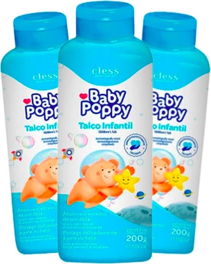 talco infantil cless baby poppy talco infantil cless baby poppy