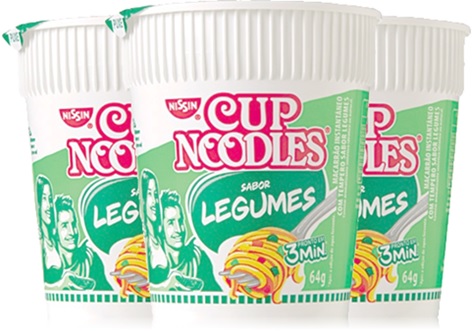macarrão instantâneo cup noodles nissin sabor legumes