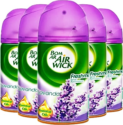 desodorizador de ar bom ar air wick lavanda essential oils
