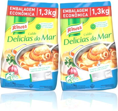 caldo knorr delicias do mar peixe camarão cebola alho e coentro