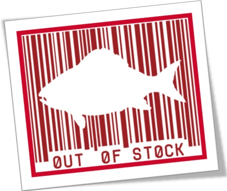 fish out of stock, estocagem, peixe, armazenagem, estoque em falta