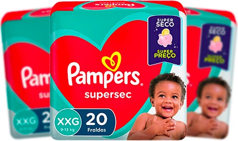 fraldas pampers supersec tamanho xxg super seco