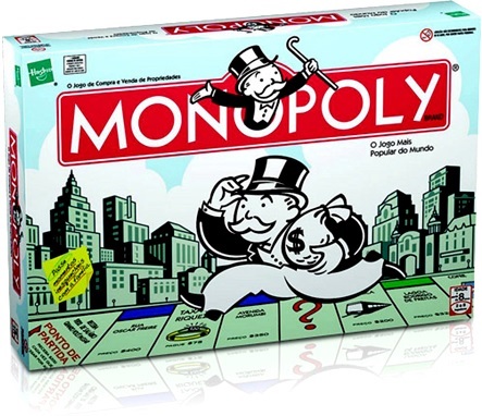 jogo de compra e venda de propriedades monopoly hasbro brasil banco imobiliário