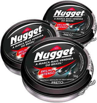 nugget graxa polidor pasta calçados pretos