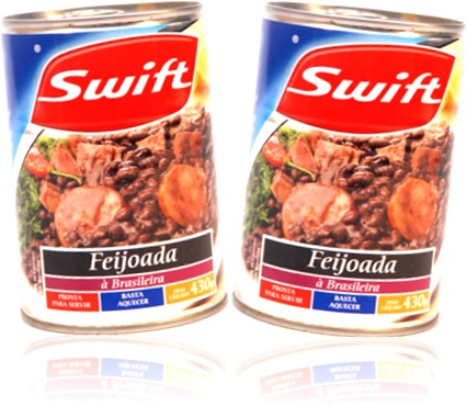 swift feijoada a brasileira carne linguiça paio feijão preto