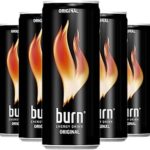 latas de bebida energética energy drink burn, energéticos, drinques