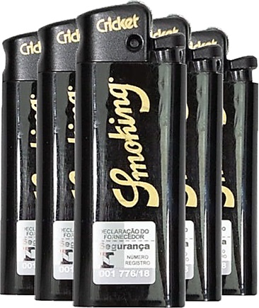 isqueiro cricket smoking preto, lighter cricket, acendedor de cigarro