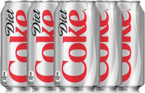 latas de refrigerante diet coke, coca-cola, diet coke break