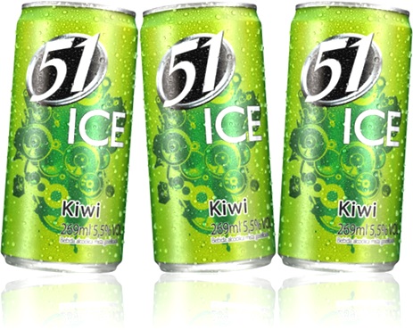 bebida 51 ice sabor kiwi cachaça e frutas, caipirinha, bebida alcoólica