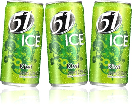 bebida 51 ice sabor kiwi cachaça e frutas, caipirinha, bebida alcoólica