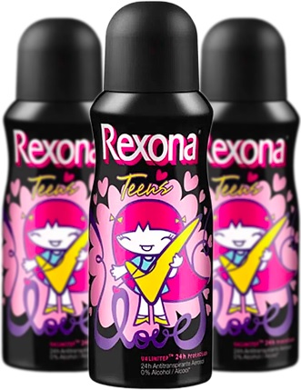 desdorante rexona teens love, significado de love em ingles
