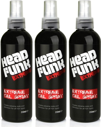 gel spray head funk extreme, gel para cabelo, brilho