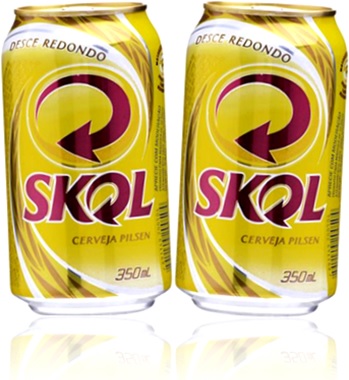 latas de cerveja beer pilsen skol desce redondo bebidas