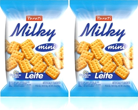 biscoito parati milky mini sabor leite, lanche, merenda