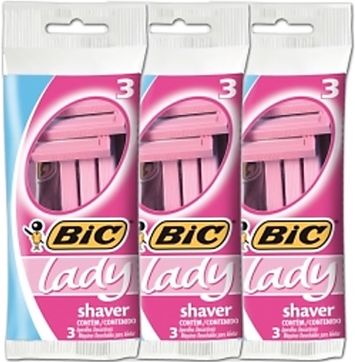 aparelho de depilação, bic lady shaver, pernas, axilas