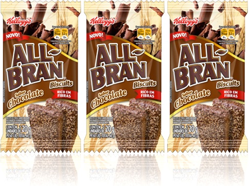 kelloggs biscuits biscoitos all bran sabor chocolate rico em fibras