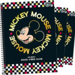 cadernos tilibra, mickey mouse, good vibes, oh boy