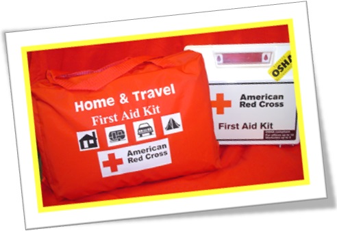 home and travel first aid kit, american red cross