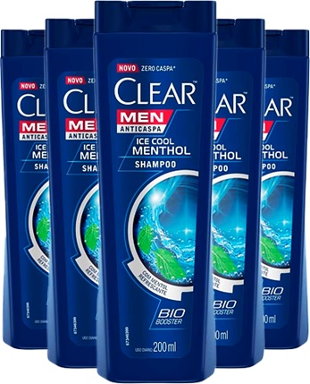 shampoo clear anticaspa men cool menthol no dandruff