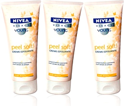 creme esfoliante peel soft nivea, limpeza de pele, cuidado facial