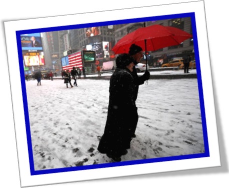 snow in new york city, neve na cidade de nova iorque