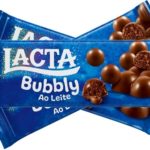 lacta chocolate ao leite aerado bubbly, bolhas, bolas, bolinhas