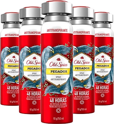 desodorante old spice pegador, spray, aerossol