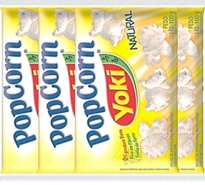 popping corn, pipoca de microondas yoki popcorn sabor natural