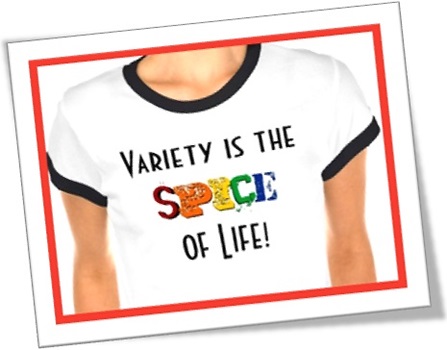 variety is the spice of life tshirt camiseta